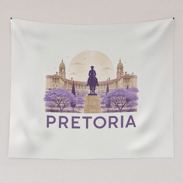 Item preview, Pretoria Jacaranda Skyline designed and sold by The Digital Compass.