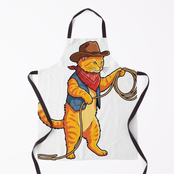 Item preview, Orange Tabby Cat Cowboy - Wild West Lariat Kitten Art designed and sold by Ghostlycats2026.