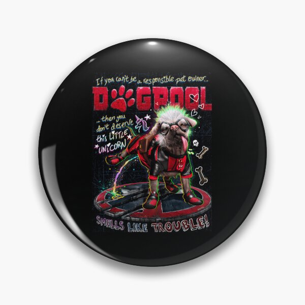 Item preview, Dogpool I Got That Dog in Me Meme Smells Like Trouble designed and sold by dreamasandee.