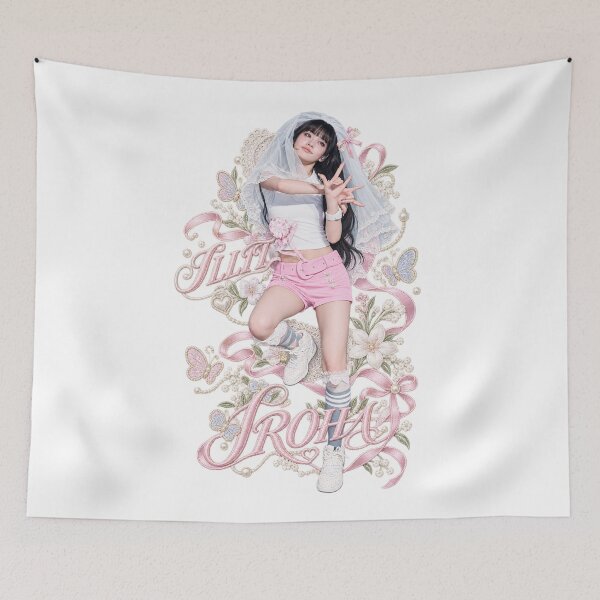 Item preview, Iroha ILLIT Cute Bridal Veil Visual Graphic | Coquette Display Art designed and sold by Valereekmerch.