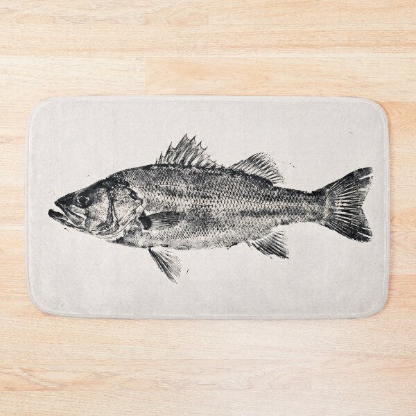 Item preview, Gyotaku Sea Bass Fish Print - Japanese Sumi-e Art II designed and sold by Yaremchuk.