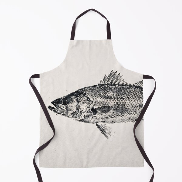 Item preview, Gyotaku Sea Bass Fish Print - Japanese Sumi-e Art II designed and sold by Yaremchuk.