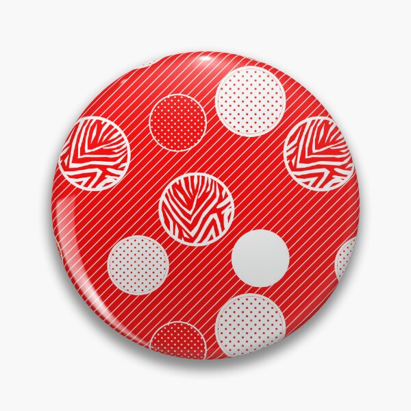 Item preview, In polka dots abstract red scarlet designed and sold by fuzzyfox.