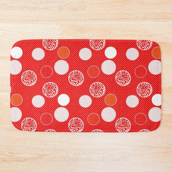 Item preview, In polka dots abstract red scarlet designed and sold by fuzzyfox.