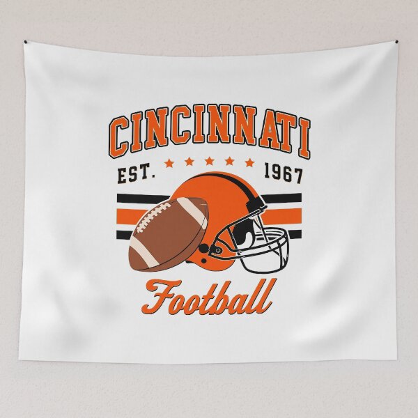 Item preview, Vintage Cincinnati Football Helmet Graphic  designed and sold by TimothyCa87133.