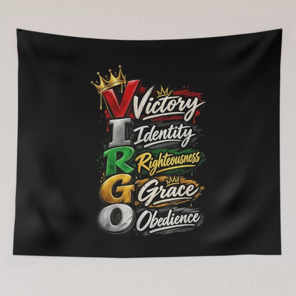 Aperçu de l'œuvre Vierge Acronyme Victoire Identité Grâce Spirituel Vêtements de ville créée et vendue par Fatherday.