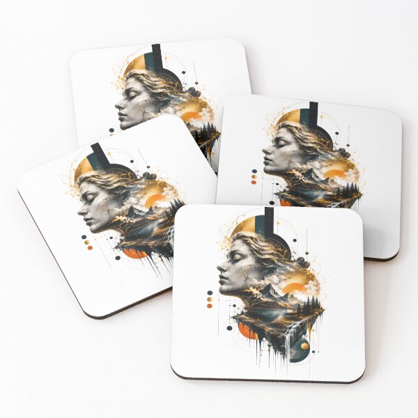 Item preview, Nature's Grand Design Meets Human Consciousness Abstract  Cosmic Imagery designed and sold by KLERIKSTORE.
