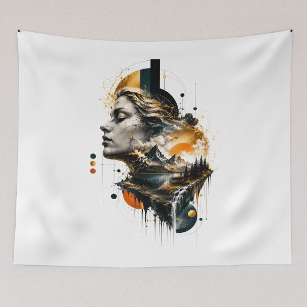 Item preview, Nature's Grand Design Meets Human Consciousness Abstract  Cosmic Imagery designed and sold by KLERIKSTORE.