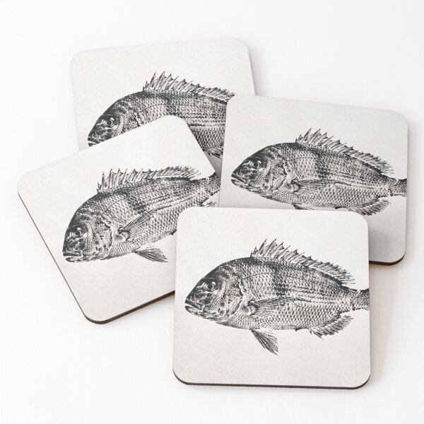 Item preview, Gyotaku Snapper Sea Bream Fish Print - Japanese Sumi-e Art I designed and sold by Yaremchuk.