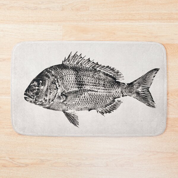 Item preview, Gyotaku Snapper Sea Bream Fish Print - Japanese Sumi-e Art I designed and sold by Yaremchuk.