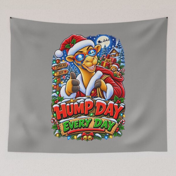 Item preview, Hump Day Christmas Every Day – Funny Camel T-Shirt – Humorous Camel Design – Quirky Camel Lover Gift – Quirky Camel Lover Gift - Cool Winter Christmas Animal Graphic Camel T-Shirt designed and sold by Camel & Quirk.