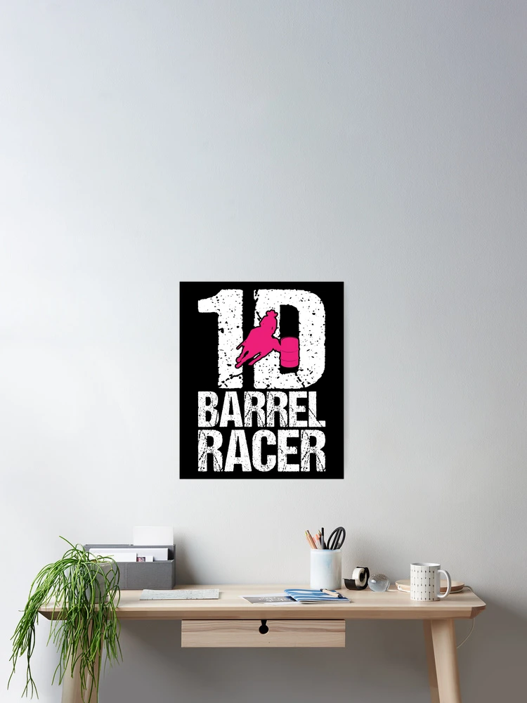 Thumbnail 2 of 3, Poster, HORSE RACE 1D BARREL RACER designed and sold by inkedtee.