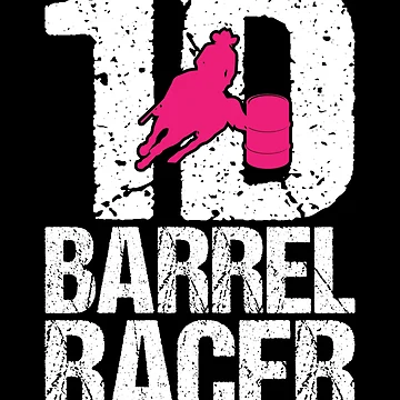 Artwork thumbnail, HORSE RACE 1D BARREL RACER by inkedtee