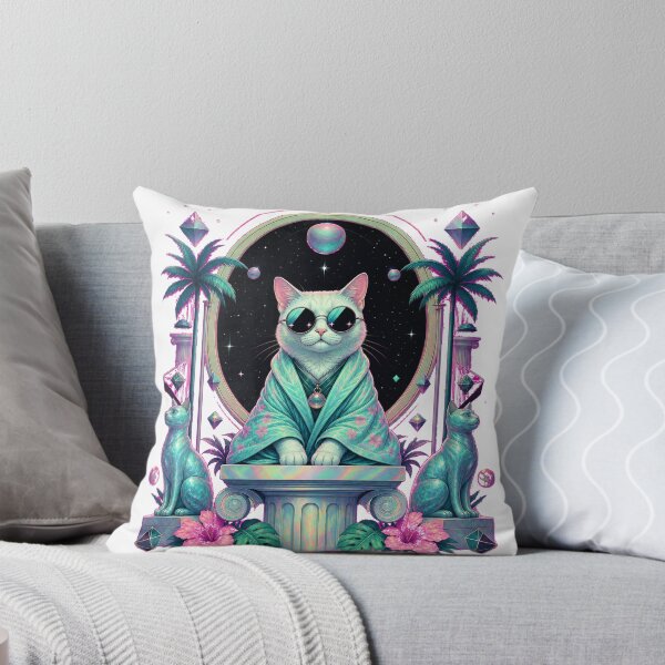 Item preview, Vaporwave Cat in Cosmic Shades designed and sold by vapormoon.