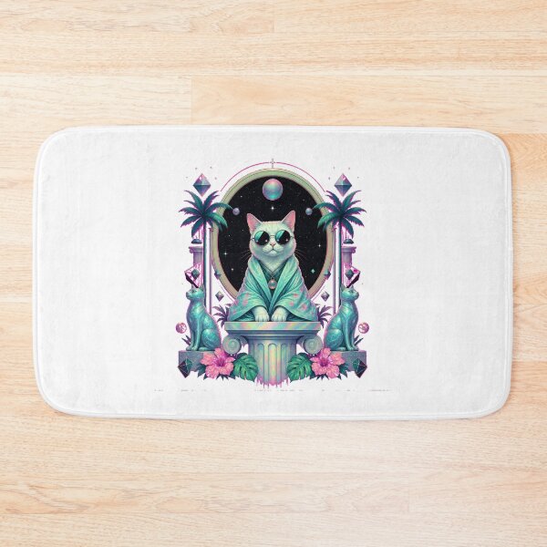Item preview, Vaporwave Cat in Cosmic Shades designed and sold by vapormoon.