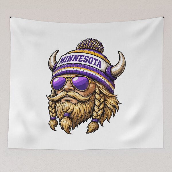 Item preview, Cool Viking Minnesota Fan Hat Sunglasses designed and sold by TashaLars62634.