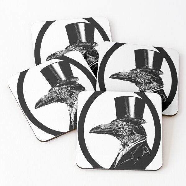 Item preview, Raven in top hat without background designed and sold by WhimsicTalies.