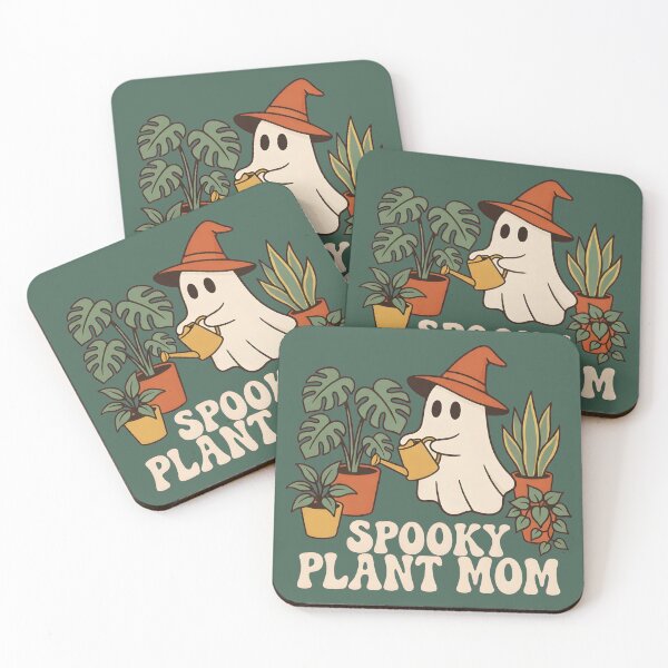 Item preview, Spooky Plant Mom Retro Halloween Ghost & Houseplants designed and sold by DoceVaga.