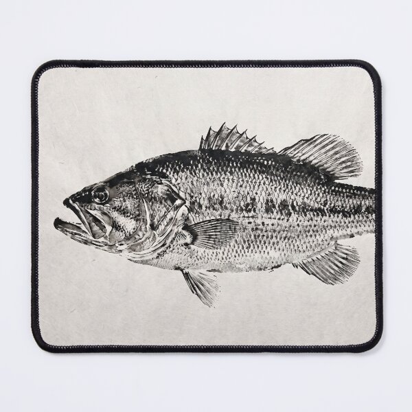 Item preview, Gyotaku Largemouth Bass Fish Print - Japanese Sumi-e Art II designed and sold by Yaremchuk.
