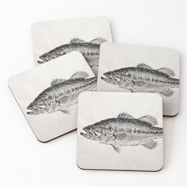 Item preview, Gyotaku Largemouth Bass Fish Print - Japanese Sumi-e Art II designed and sold by Yaremchuk.