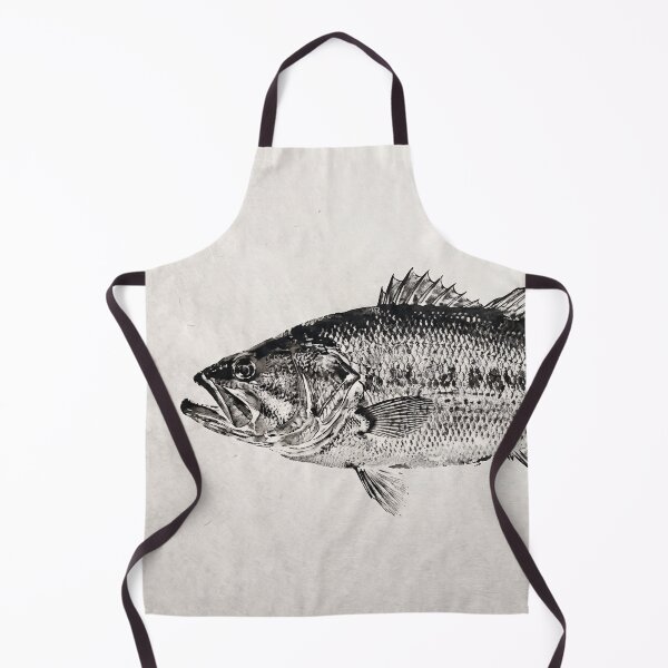 Item preview, Gyotaku Largemouth Bass Fish Print - Japanese Sumi-e Art II designed and sold by Yaremchuk.