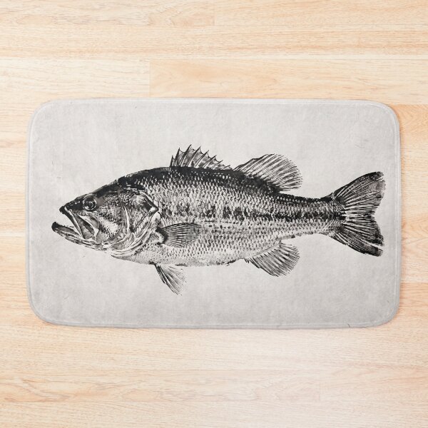 Item preview, Gyotaku Largemouth Bass Fish Print - Japanese Sumi-e Art II designed and sold by Yaremchuk.