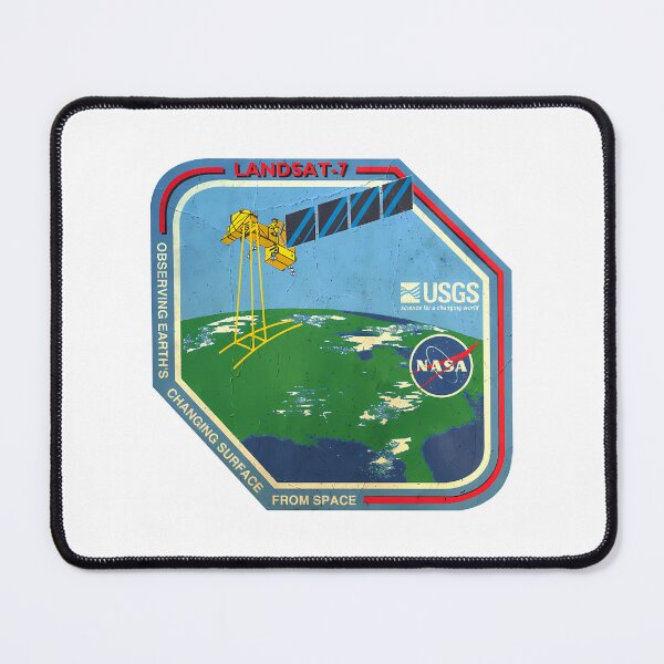Item preview, Landsat 7 Logo Mission - Vintage Look designed and sold by DaydreamNTeed.