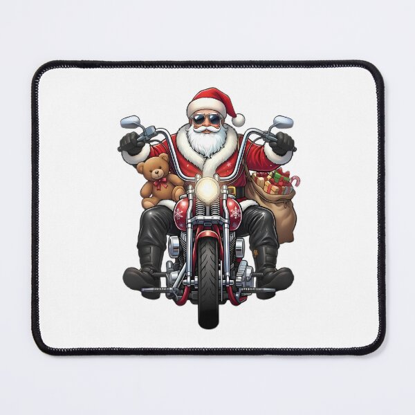 Item preview, Cool Santa Claus Riding Motorcycle Christmas designed and sold by Linework Studio.