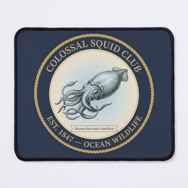 Item preview, Colossal Squid Club Vintage Badge Deep Sea Wildlife designed and sold by CalmCapy Co.