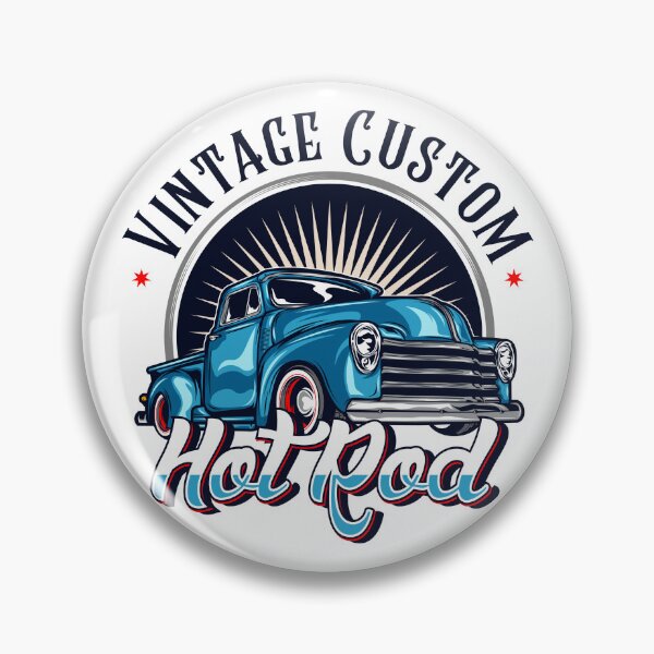 Item preview, Vintage Custom Hot Rod Classic Blue Pickup Truck designed and sold by heedooppod.