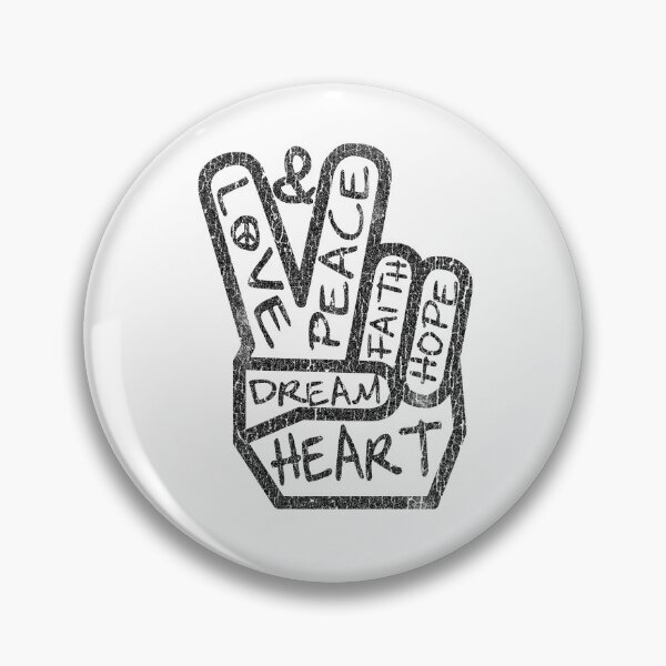 Item preview, Peace Sign Love Faith Hope Heart Graphic designed and sold by The secret storage room.