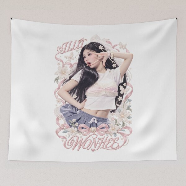 Item preview, Wonhee ILLIT Ribbon Visual | Red Stage Aesthetic designed and sold by Valereekmerch.