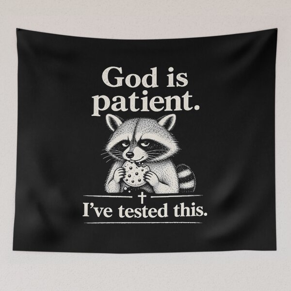 Item preview, God is Patient I've Tested This designed and sold by CelidaBonde.