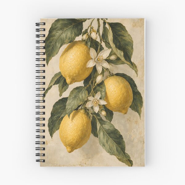 Item preview, Vintage Lemon Botanical Mediterranean Kitchen designed and sold by LinaDesign Store.