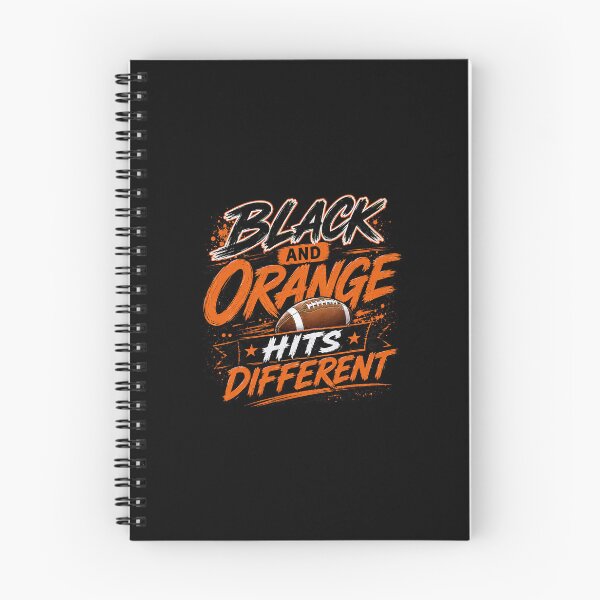 Item preview, Black and Orange Hit Different Football Game Day designed and sold by nryum.