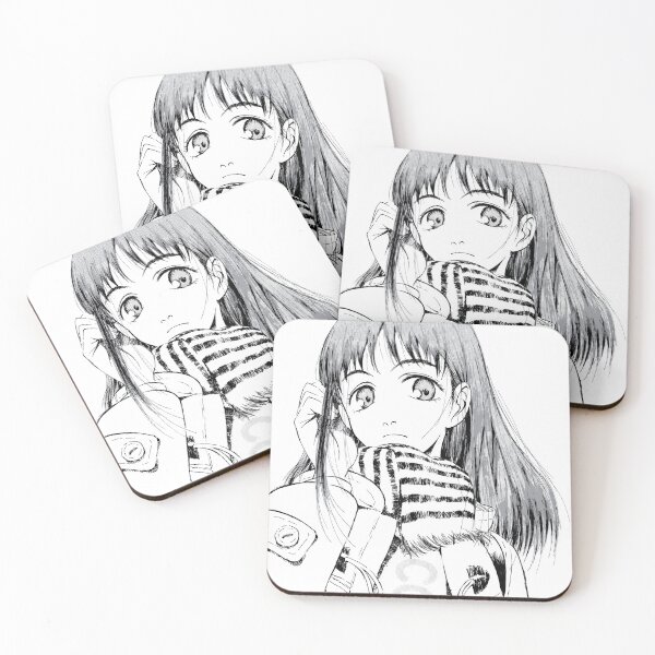 Item preview, Eri Ninamori Monochrome Illustration designed and sold by Fire TheMann.