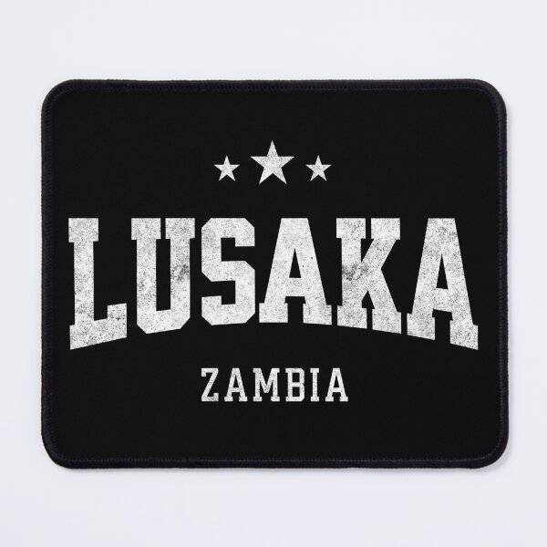 Item preview, Lusaka Zambia Vintage Varsity Distressed Retro College Travel Design designed and sold by NiceTeeClub.