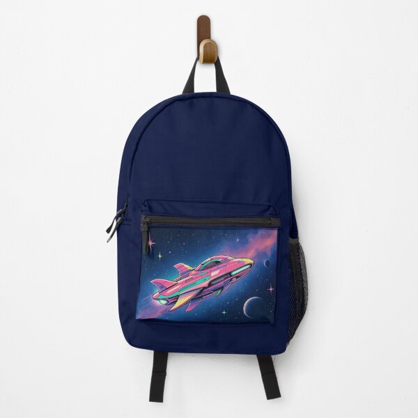 Item preview, Neon Starship – Retro Futuristic Space Adventure designed and sold by Dogandesighn.