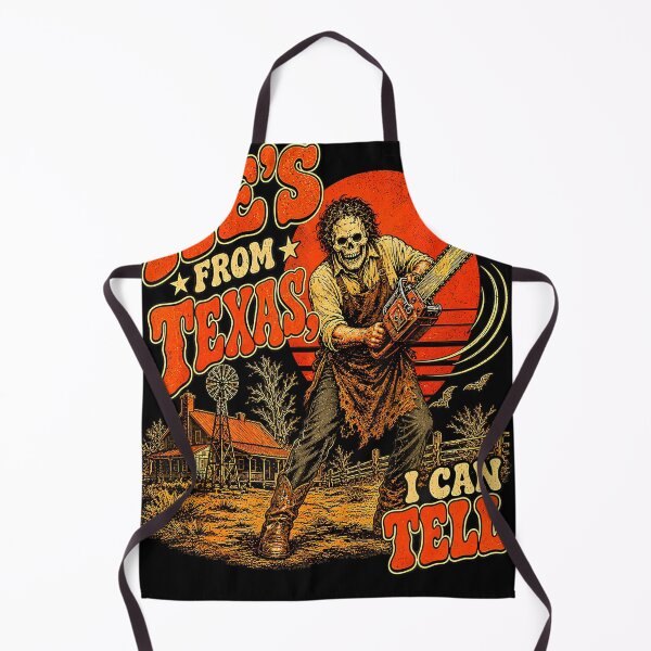 Item preview, Hes From Texas Chainsaw Skeleton Halloween Horror Design designed and sold by linendaust.