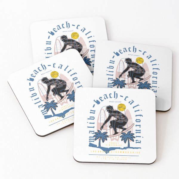 Item preview, Malibu Beach California Surfer Sunset Atmosphere West Coast designed and sold by heedooppod.