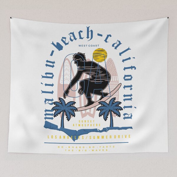Item preview, Malibu Beach California Surfer Sunset Atmosphere West Coast designed and sold by heedooppod.