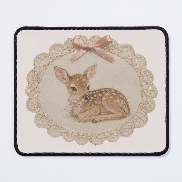 Item preview, Vintage Baby Deer Coquette Lace Aesthetic designed and sold by Luxnox.