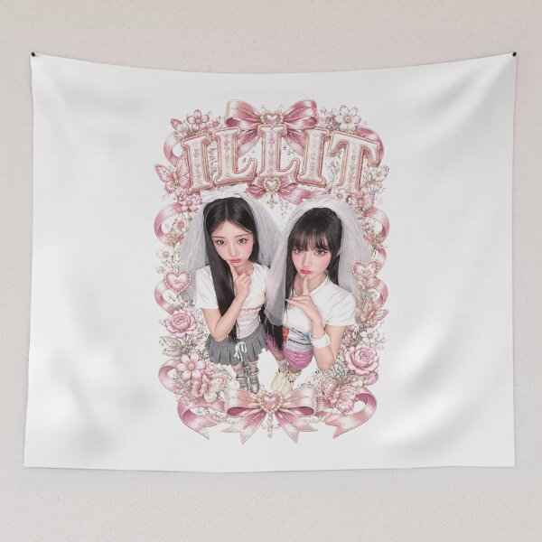 Item preview, ILLIT Coquette Pink Bow Stage Graphic | Y2K Girly Outfit designed and sold by Valereekmerch.
