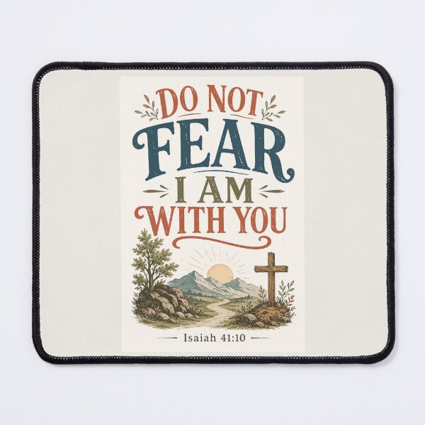 Item preview, Do Not Fear – Isaiah 41:10 Vintage Mountain Cross | Christianity designed and sold by The Real Life Symphony.