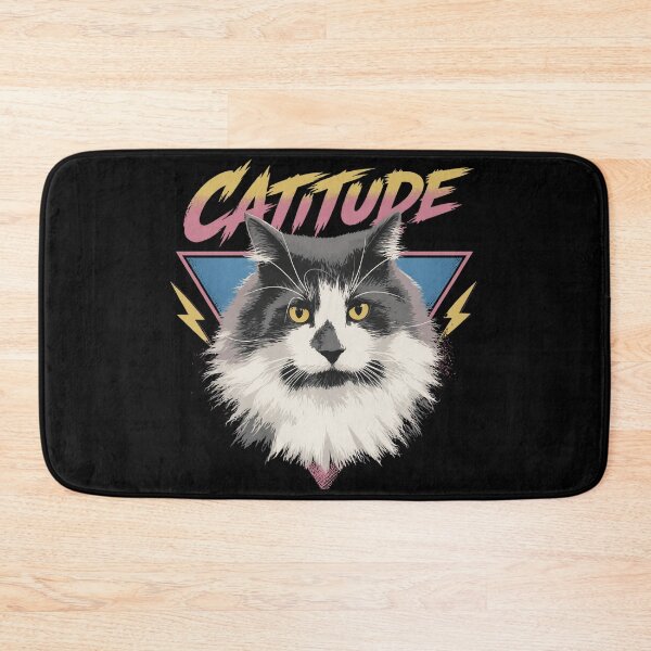 Item preview, Catitude Funny Cat Attitude Retro designed and sold by HYPNK.