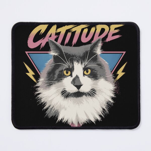 Item preview, Catitude Funny Cat Attitude Retro designed and sold by HYPNK.
