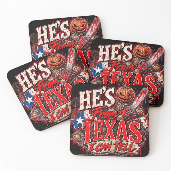 Item preview, Hes From Texas Halloween Pumpkin Horror Design designed and sold by linendaust.