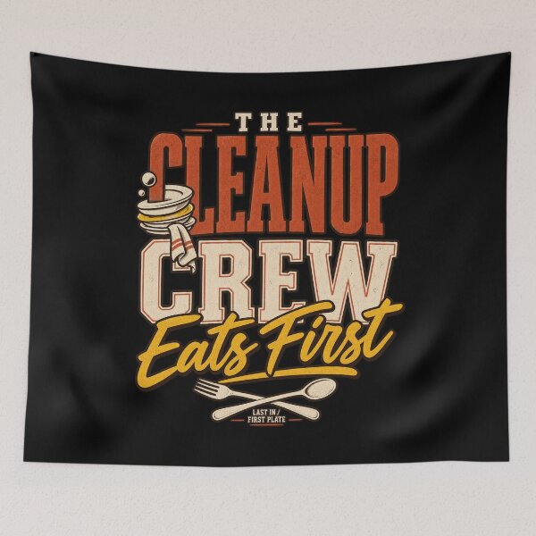 Item preview, THE CLEANUP CREW EATS FIRST, Thanksgiving Host Tee designed and sold by PhylonBoxx.
