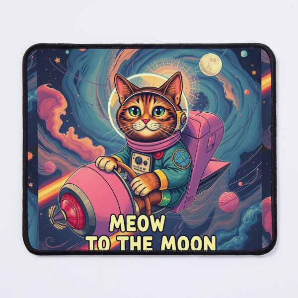 Item preview, Meow to the Moon Returns designed and sold by MrBoutik.