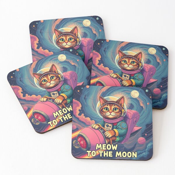 Item preview, Meow to the Moon Returns designed and sold by MrBoutik.